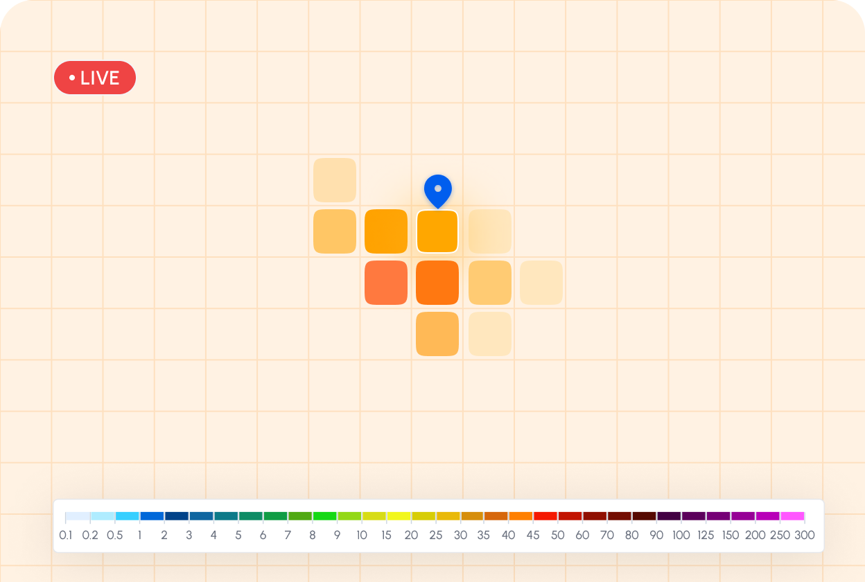 Real-Time Rainfall Intelligence illustration